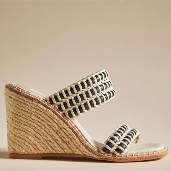 Dolce Vita Abigail Espadrille Wedge Sandals | Size 7 | NWOB | Black and Tan - Picture 3 of 15